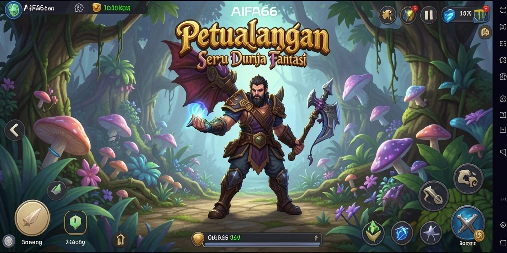 Tampilan aksi menegangkan dalam AIFA66 yang menampilkan karakter RPG.