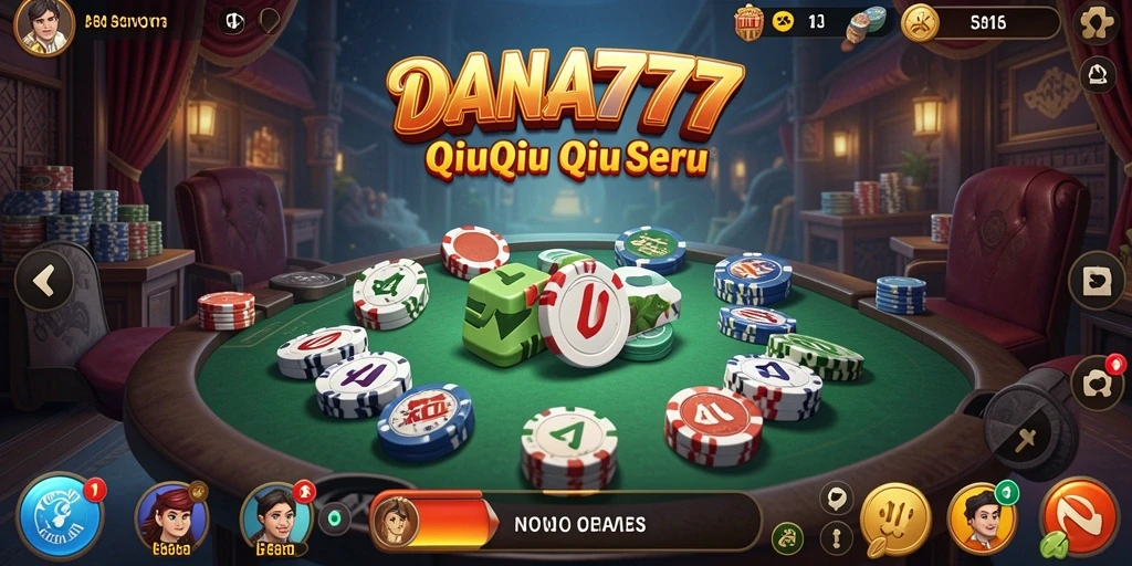Tampilan menarik dari gameplay QiuQiu DANA777.