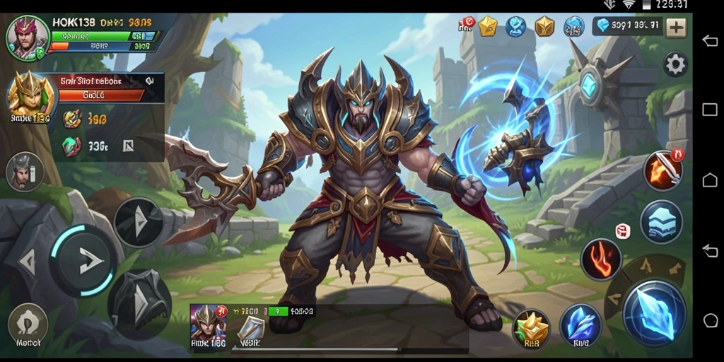 Screenshot HOKI138 menampilkan pertempuran epik dalam gameplay SLG.