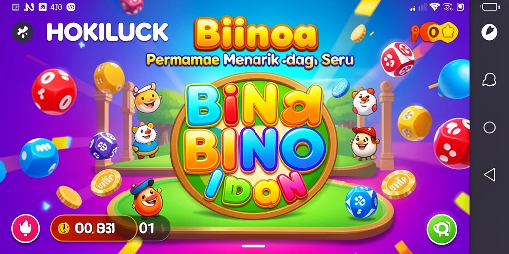 Tampilan menarik gameplay Bingo di HOKILUCK.