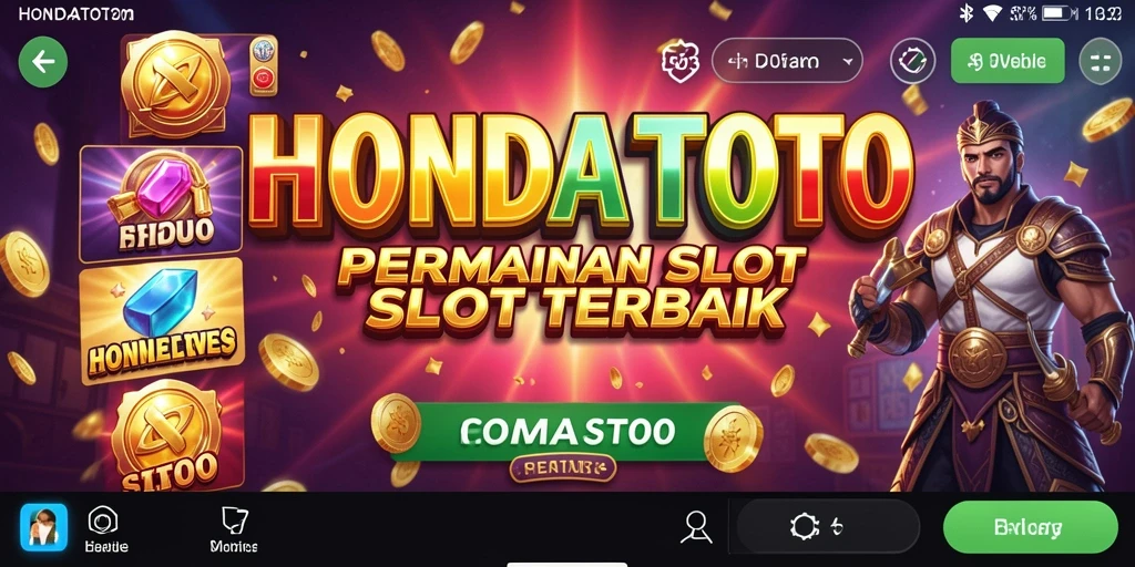 Tampilan gameplay HONDATOTO yang mengesankan dengan fitur slot yang menarik.