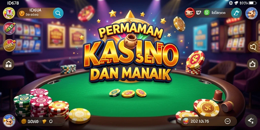 Gameplay mendebarkan di aplikasi Kasino ID678 dengan desain visual yang menawan.