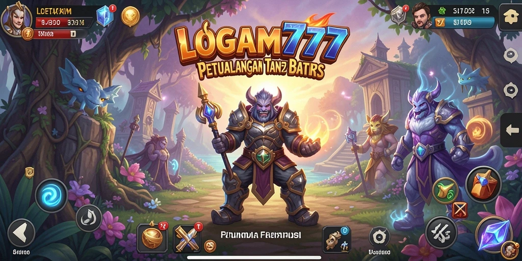 Tangkapan layar menunjukkan aksi seru dari game LOGAM777.