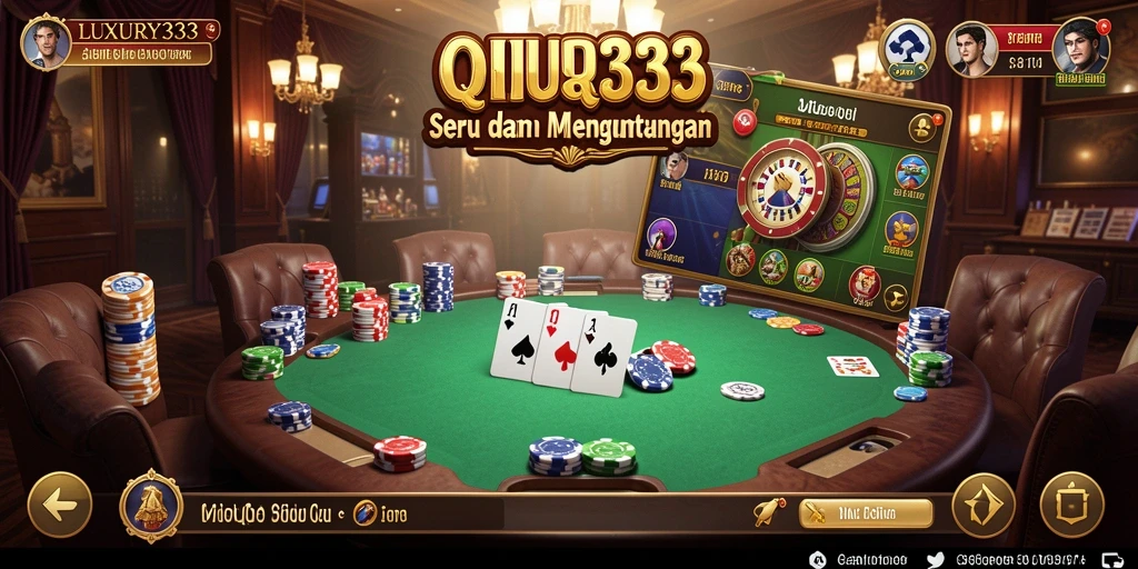 Tampilan gameplay QiuQiu dalam LUXURY333 yang mendebarkan.