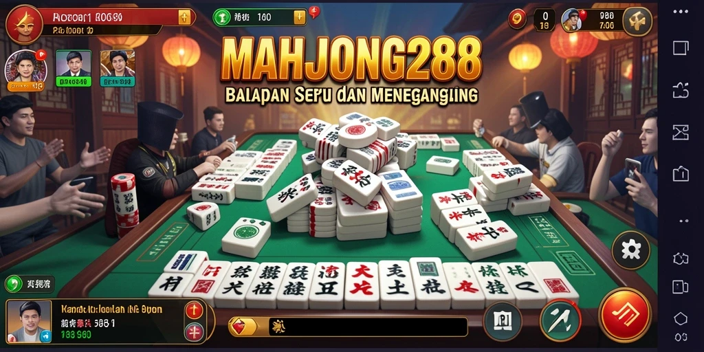 Tampilan gameplay Racing MAHJONG288 yang mendebarkan dan penuh aksi.
