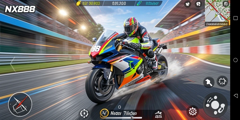 Gameplay seru di NX888 dengan motor yang memukau.