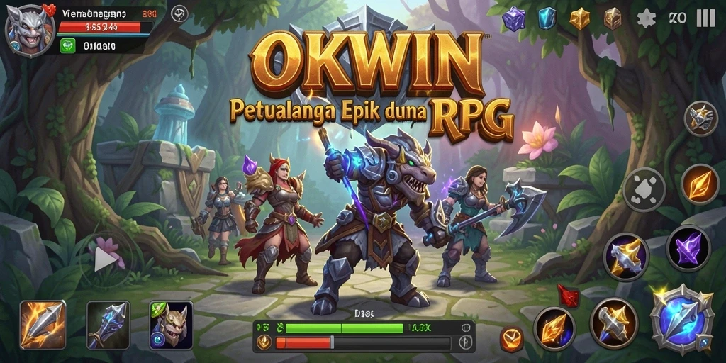 Gameplay seru dan imersif dalam OKWIN.
