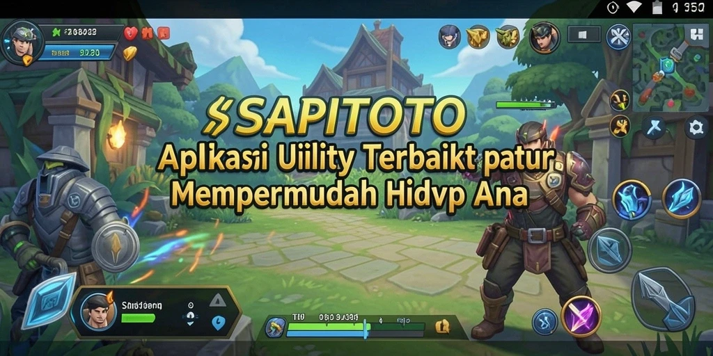 Tampilan utama SAPITOTO dengan fitur-fitur utility yang intuitif.